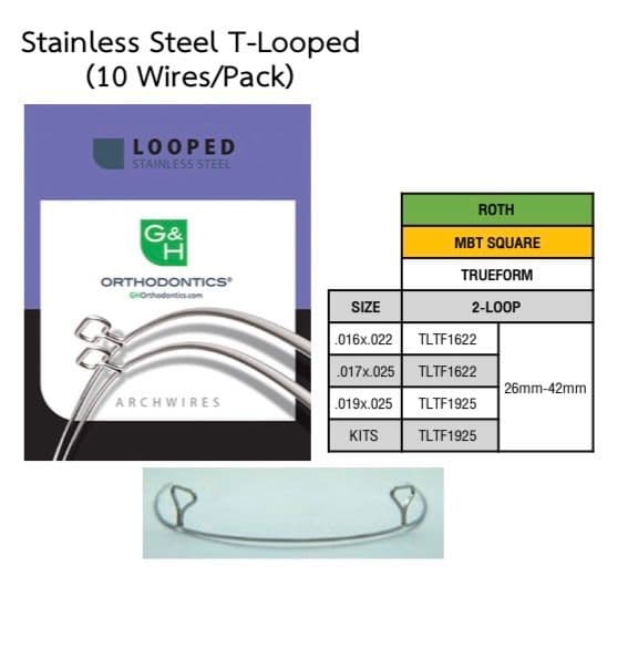 Stainless Steel Looped Archwires
